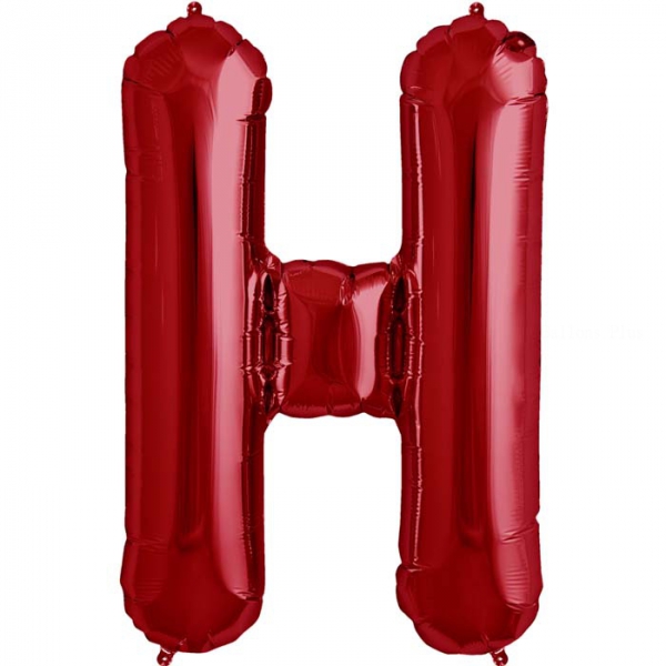 H lettre 75 cm ROUGE