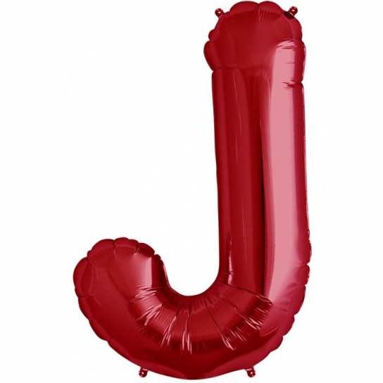 J lettre 75 cm ROUGE