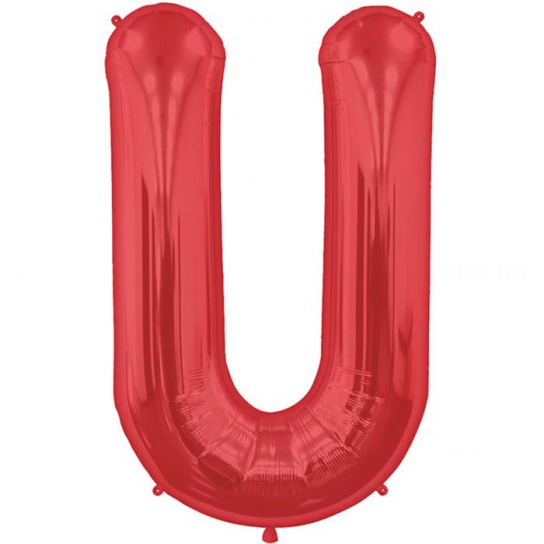 U lettre 75 cm ROUGE