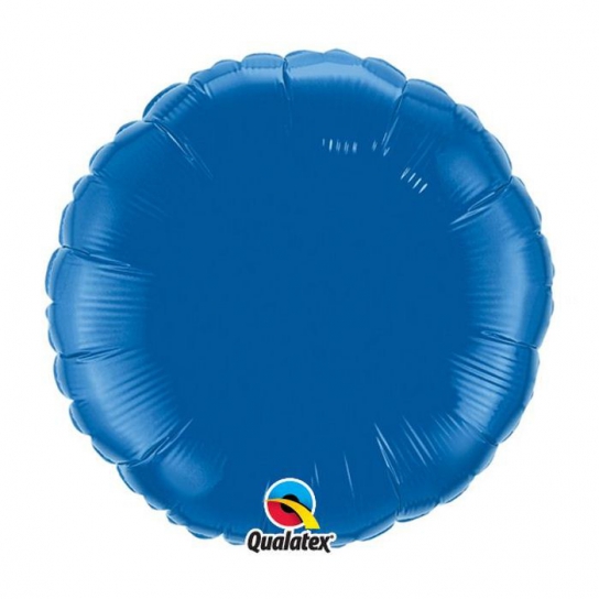 dark blue bleu foncé rond 45 cm à plat mylar