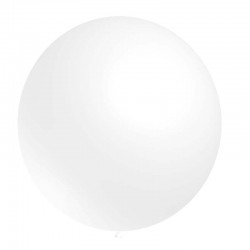 100 ballons 40 cm diamètre blanc