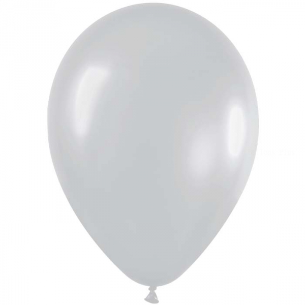50 ballons sempertex 30 cm satin pearl silver argent 481 