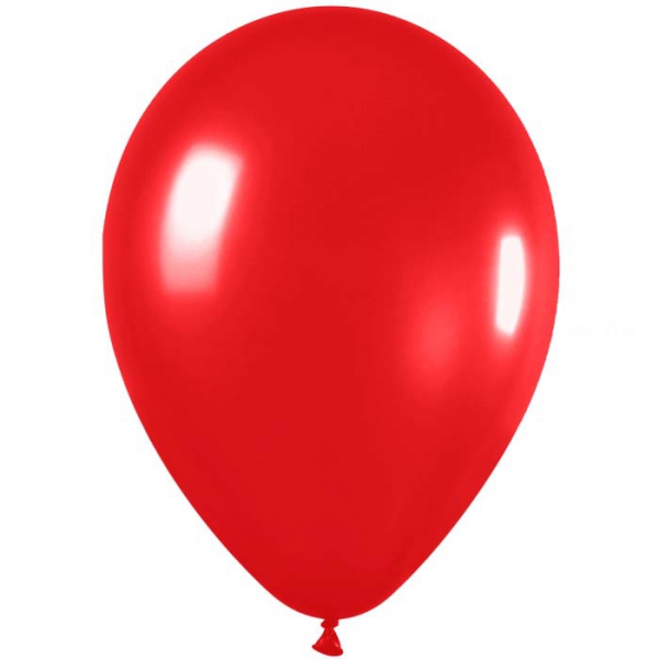 50 ballons satin rouge 515 métal