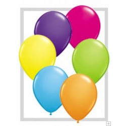 100 ballons qualatex 28 cm couleurs festival