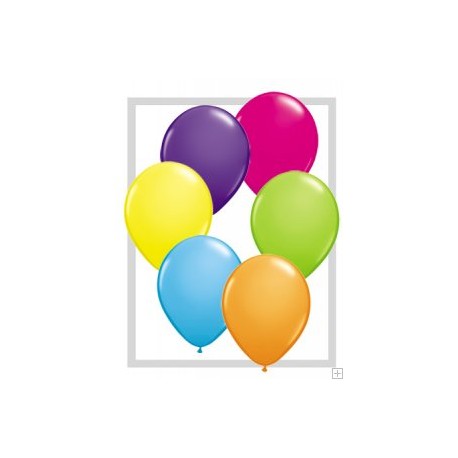 100 ballons qualatex 28 cm couleurs festival