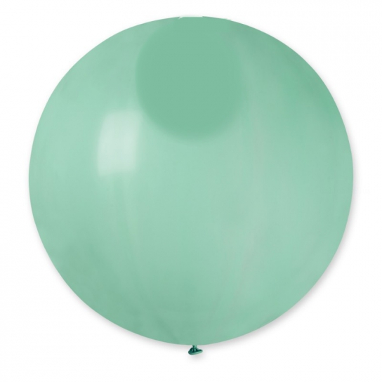 Métaliisé aquamarine rond 40 cm poche de 5