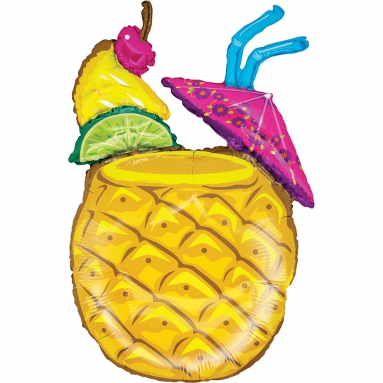 Ananas tropical drink 94 cm mylar non gonflé