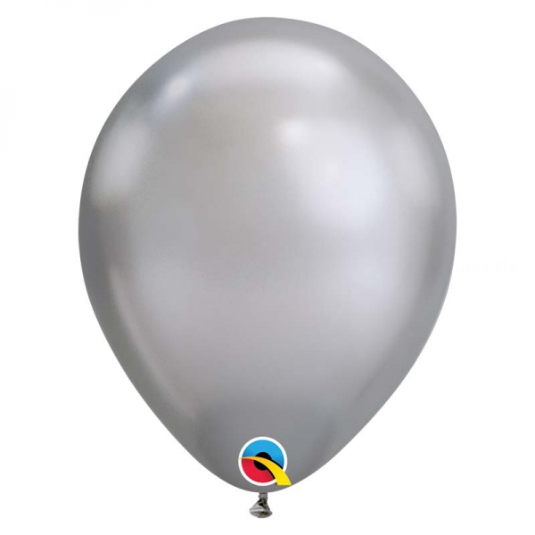 Chrome qualatex 28 cm argent poche de 25