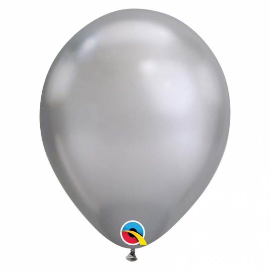 Chrome qualatex 28 cm argent poche de 25