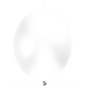 25 ballons double attache 30 cm opaque blanc