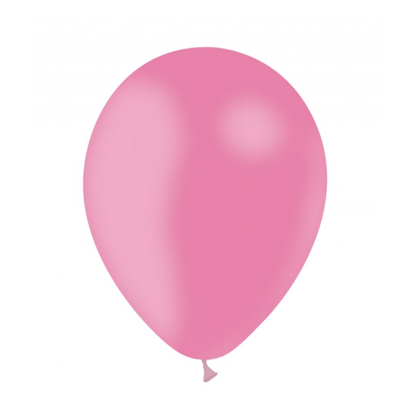 100 ballons rose opaque 30 cm