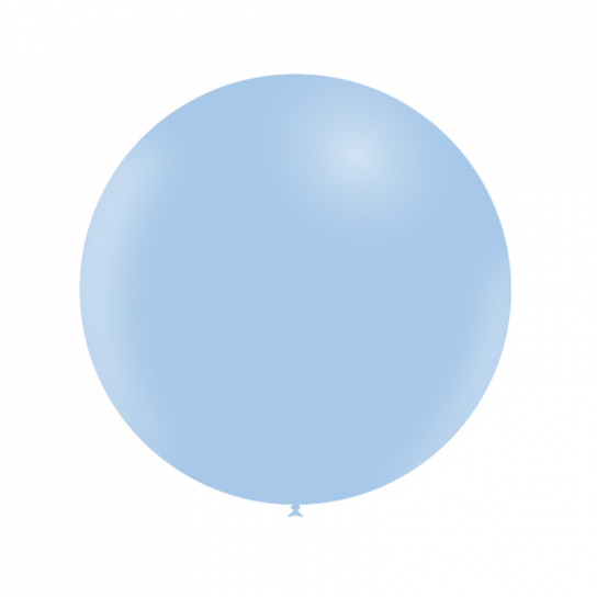 1 ballon bleu ciel pastel mate 60cm