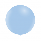 1 ballon bleu ciel pastel mate 60cm