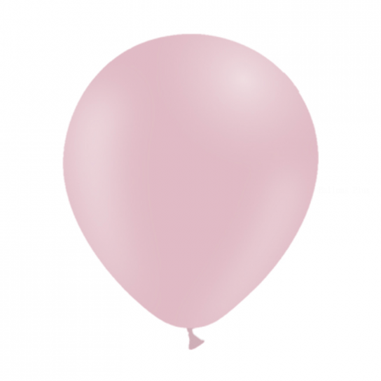 100 ballons rose bébé pastel mate 14 cm