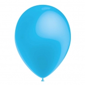 100 ballons bleu ciel métal 26 cm