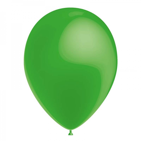 25 ballons vert métal 26 cm