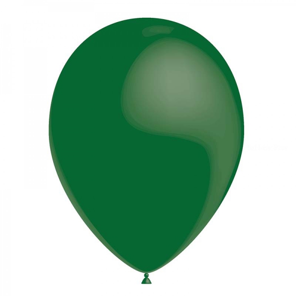 25 ballons vert foncé métal 26 cm