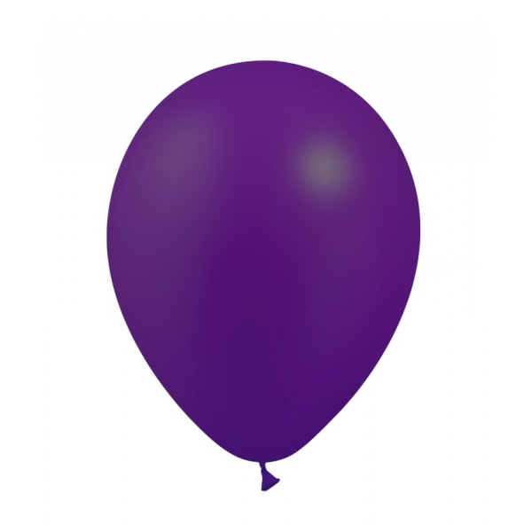 100 ballons violet métal 26 cm