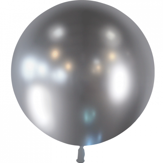 1 ballon Argent effet miroir 60cm