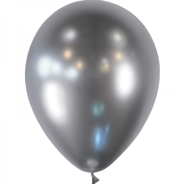 100 ballons argent brillant 12.5cm95561 BALLOONIA 14 cm Ø BALLOONIA métal & brillant
