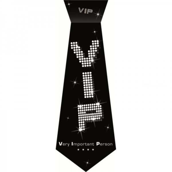 1 cravate carton VIP 45 cm 1 face