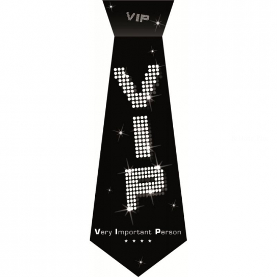 1 cravate carton VIP 45 cm 1 face