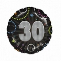 30 anniversaire time to party holographique ballon mylar