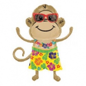 singe hawaïe boy ballon mylar 84cm