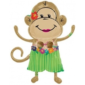 singe hawaïe fille ballon mylar 84cm