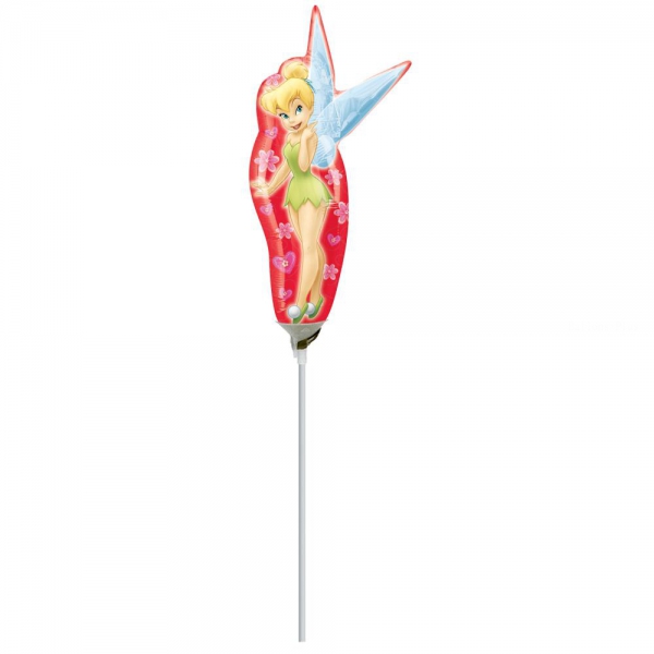 Fée Clochette ballons mini mylar air vendu non gonflé avec tige