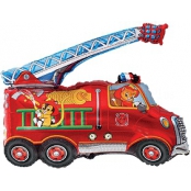 mini camion pompier (gonflage à l'air avec tige)