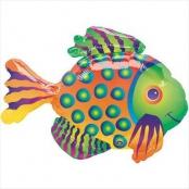 ° Poisson 23 cm avec coupelle et tige ballon mylar