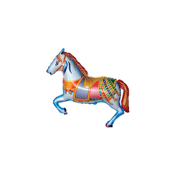 Cheval mylar manège 22 cm non gonflé