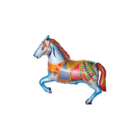 Cheval mylar manège 22 cm non gonflé