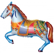 Cheval mylar manège 22 cm non gonflé