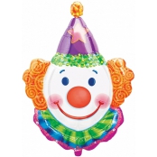 Clown mini ballon mylar air vendu non gonflé sur tige
