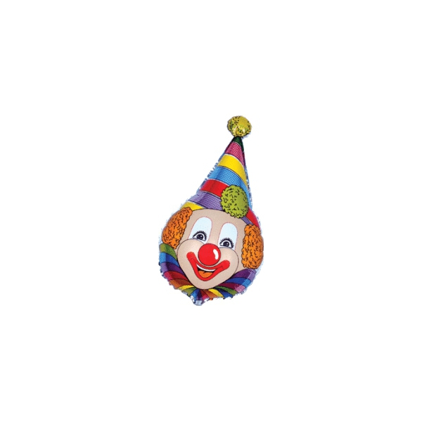 clown chapeau pointu mylar 40 cm