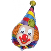 clown chapeau pointu mylar 40 cm