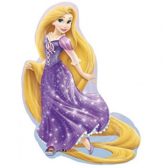 ° Princesse Raiponce ballons mini mylar air vendu non gonflé avec tige