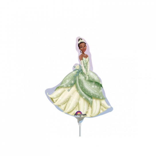 ° Princesse Tiana ballons mini mylar air vendu non gonflé avec tige