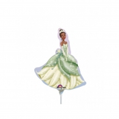 ° Princesse Tiana ballons mini mylar air vendu non gonflé avec tige
