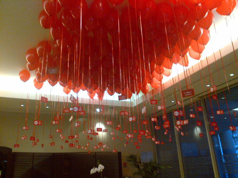ballons hélium rouge